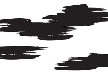 筆で描いたモノクロの和風背景素材