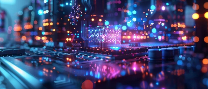 Futuristic semiconductor technology in lab environment