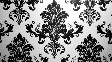 Fototapeta premium classic floral ornament pattern wallpaper for printing