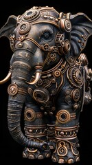 Fototapeta premium Elephant Steampunk Cyborg