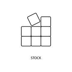 stock concept line icon. Simple element illustration. stock concept outline symbol design.