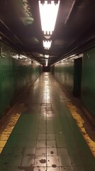 Subway Station Corridor Hallway