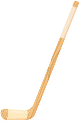 Hockey sticks cartoon vector illustration isolated on white background.