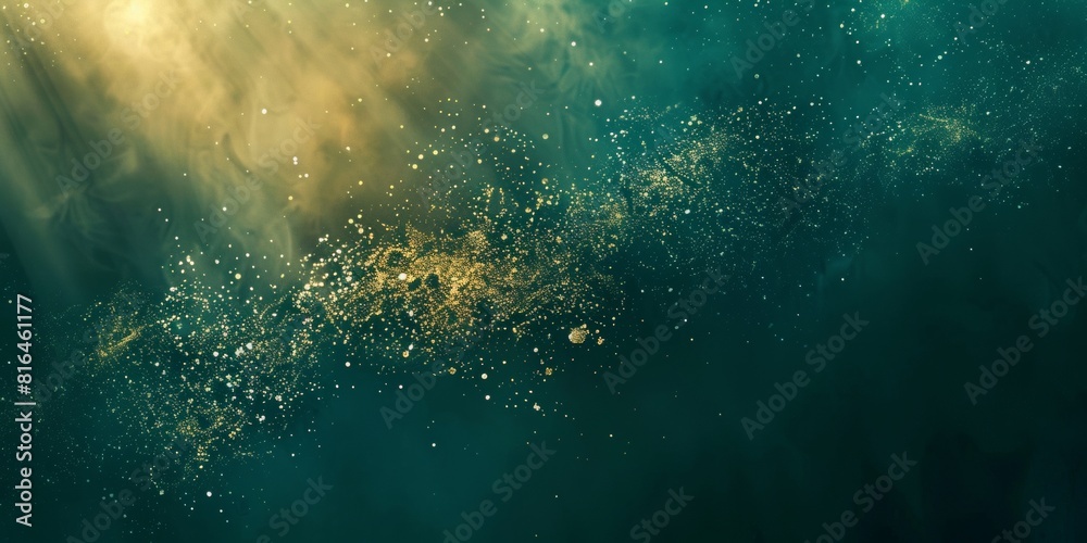 Wall mural abstract textured background wallpaper. colorful paint wall with starry night colors. underwater sun