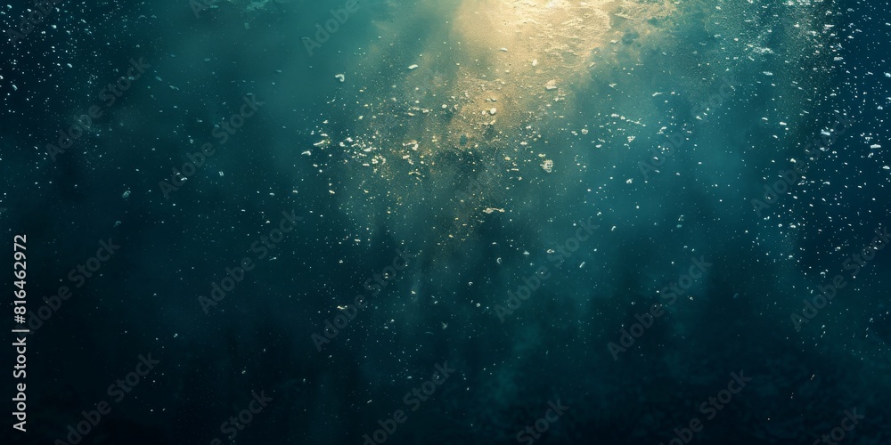 Wall mural abstract textured background wallpaper. colorful paint wall with starry night colors. underwater sun