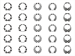 floral wreath collection vector image