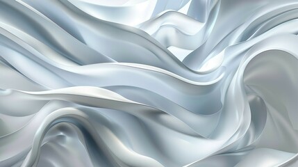 Obraz premium A white fabric with a wave pattern