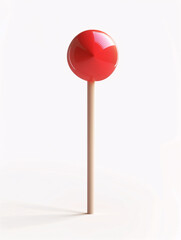 Delicious and sweet lovely colorful lollipop 3D rendering
