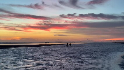 Breathtaking Sunset over Cox's Bazar Beach, Bangladesh