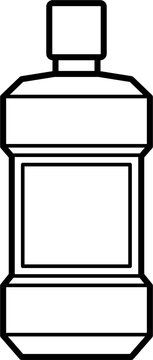 recommend clip art: Mouthwash icon vector outline