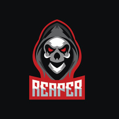 reaper mascot logo vector design