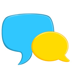 Illustration of a speech bubble indicating conversation