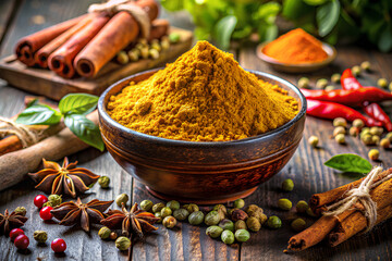 Masala Powder with ingredients, this is a common spice ,curry powder in Indian kitchen