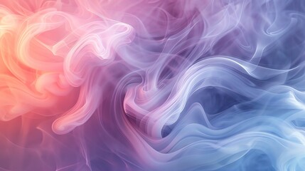 Fototapeta premium Abstract smoke pattern, swirling colors and soft gradients with an ethereal feel
