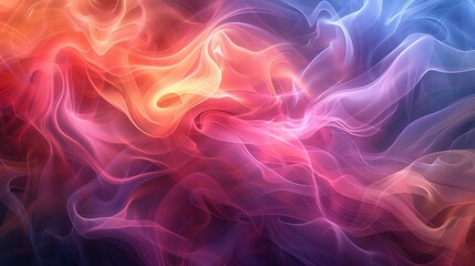 Obraz premium Abstract smoke pattern, swirling colors and soft gradients with an ethereal feel
