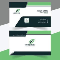 Vector Modern Creative and Clean Double sided simple corporate Business Card Template