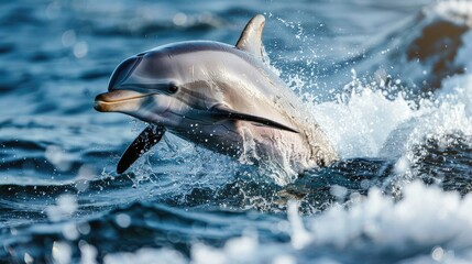 Dolphin engaging in playful activities