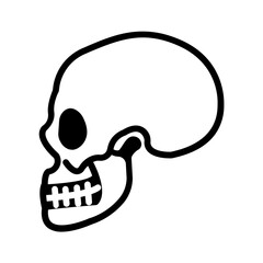 Vector solid black icon for Craniomandibular