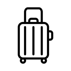 Suitcase icon. travel bag symbol logo. suitable for website, logo, app, template and UI design.