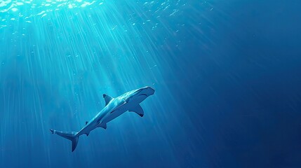 Fototapeta premium banner background of Fintastic Friday theme banner design for microstock, no text, and wide copy space, [A close-up of a ray's mouth and teeth, highlighting its feeding behavior]