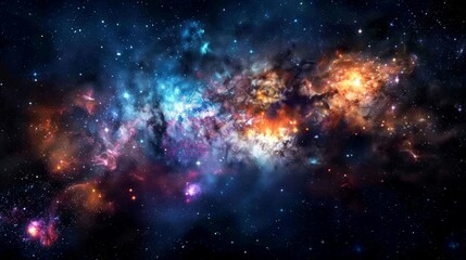 Fototapeta premium nebula, galaxy, star, space background