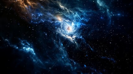 nebula, galaxy, star, space background