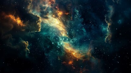 Image of nebula, galaxy, star, space background printed on Printed Glass Splashbacks