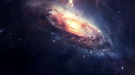Obraz premium nebula, galaxy, star, space background