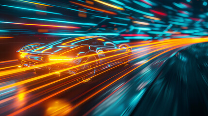 car in motion 