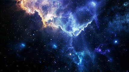 Naklejka premium nebula, galaxy, star, space background