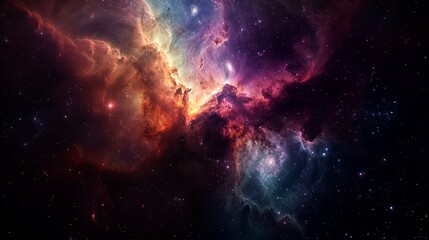 nebula, galaxy, star, space background