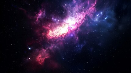 Naklejka premium nebula, galaxy, star, space background