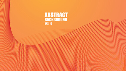 orange abstract background wallpaper with curve line for backdrop or presentation