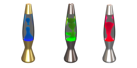 table lamp isolated on white background, room lamp, 3D illustration, cg render