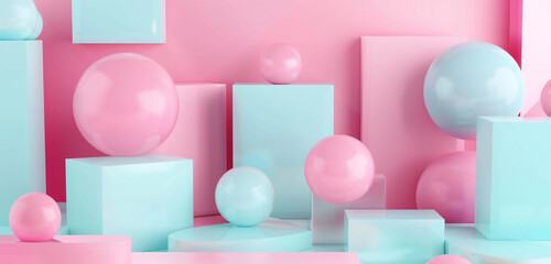 Gentle futuristic background with pastel tones.