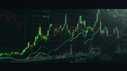 Naklejka premium Stock market financial analysis data business concept map 