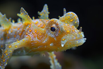 Marvelous Bioluminescent Sea Creature: Deep Water Cinematic Glow