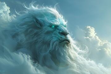 Scifi Villain Head Emerging from Mist: A Stunning CGI Masterpiece