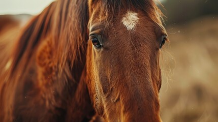  horse eye looking at camera.