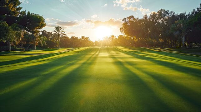 banner background of National Golf Day theme banner design for microstock, no text, and wide copy space,