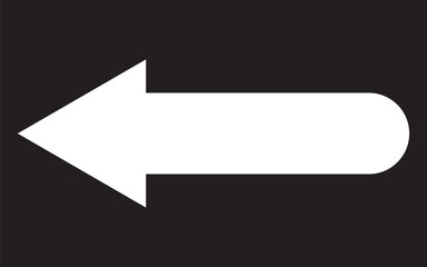Vector White Arrow Isolated. Modern simple arrows. Vector illustration. 11:11