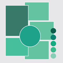 Collage for photos. Vector frame for pictures. Vector illustration