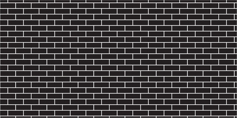 Fototapeta premium Black brick wall background. Architecture square construction stone block brick wallpaper. seamless building cement concrete wall grunge background. 