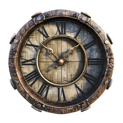Obraz premium Clock game asset 3D object, PNG image, no background
