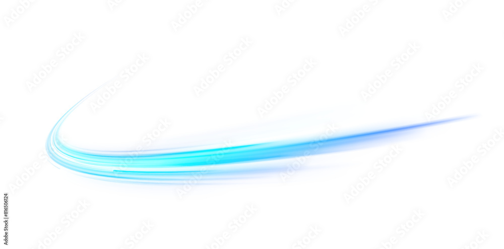 Wall mural png. wavy transparent curved lines in the form of the movement of sound waves in a set of different 