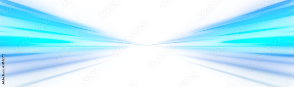 Wall mural png. visualization of large data traffic, dynamic high speed data flow in the form of neon line of v