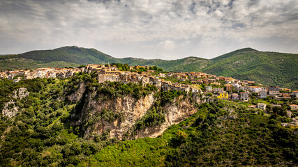View from the top of the mountain, Norma, Italy