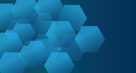 geometric hexagons, blue tones,abstract background, technology concept, honeycomb pattern, depth and shadows, modern design, futuristic  art, minimalist composition