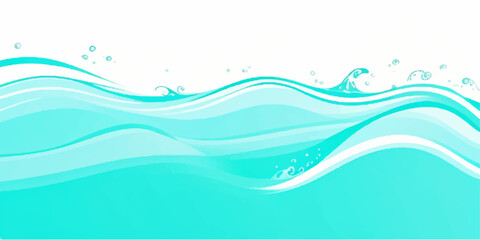 abstract soft  green abstract water color ocean wave texture background. Banner Graphic Resource as background for ocean wave and water wave abstract graphics	