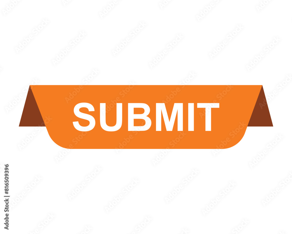 Wall mural submit web button for website. submit button eps
